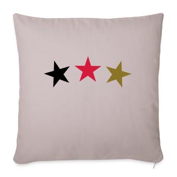 Sterne Deutschland - Sofakissenbezug 45 x 45 cm - helles Taupe - Vorne