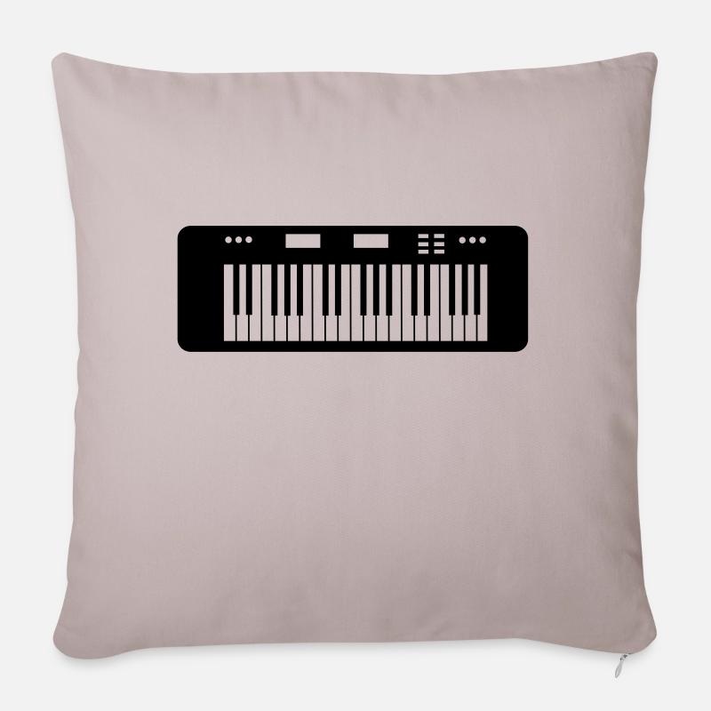 keyboard - Sofakissenbezug 45 x 45 cm - helles Taupe