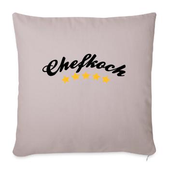 chefkoch - Sofakissenbezug 45 x 45 cm - helles Taupe - Vorne