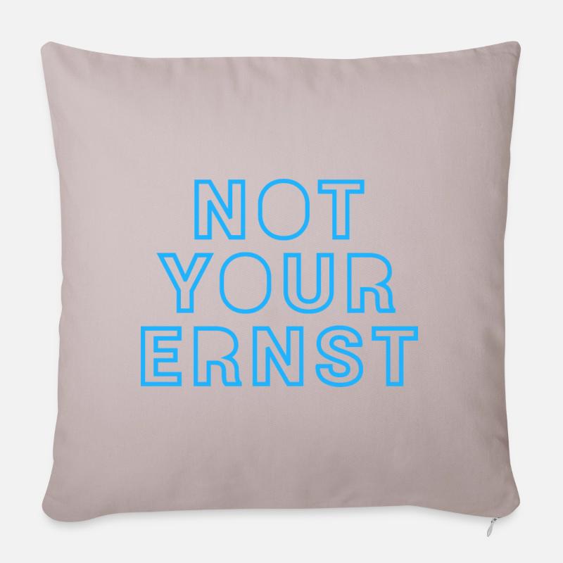 NOT YOUR ERNST - Sofakissenbezug 45 x 45 cm - helles Taupe
