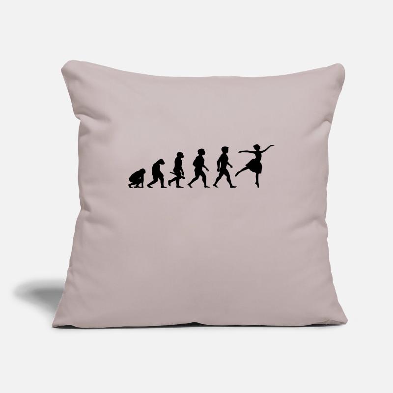 Evolution Ballerina Ballet Danse Danseuse Danse Housse de coussin décorative 45 x 45 cm