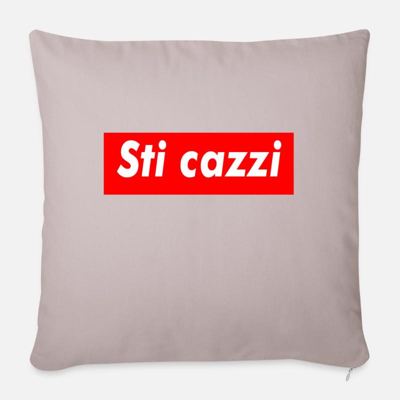 sti cazzi - Sofakissenbezug 45 x 45 cm - helles Taupe