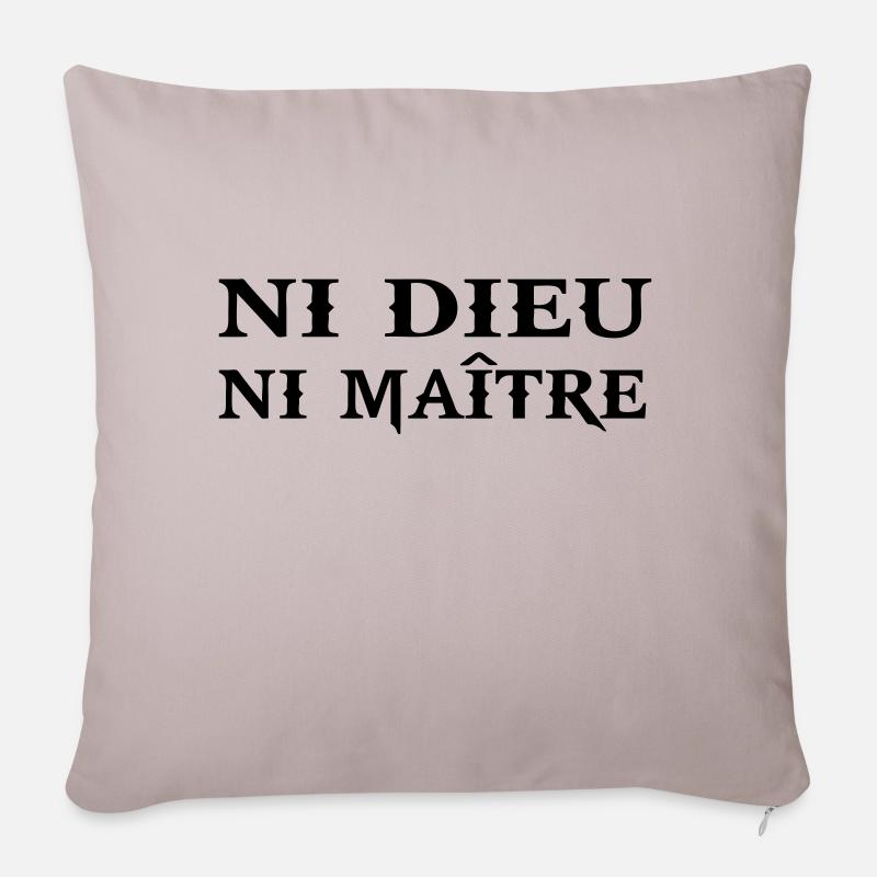 ni dieu ni maitre - Sofakissenbezug 45 x 45 cm - helles Taupe