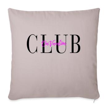 Club on vacation - Sofa pillowcase 17,3'' x 17,3'' (45 x 45 cm) - light taupe - Front