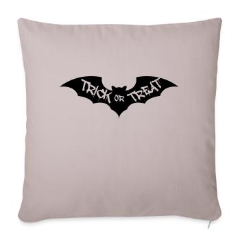Chauve-souris Trick or Treat - Housse de coussin décorative 45 x 45 cm - taupe clair - Devant