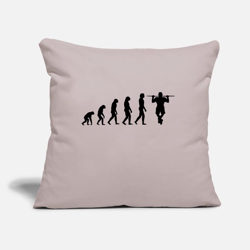 Evolution Calisthenics Housse de coussin décorative 45 x 45 cm