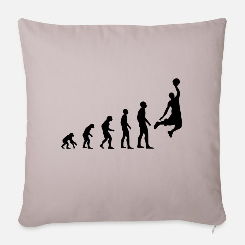Evolution Basketball - Sofakissenbezug 45 x 45 cm - helles Taupe