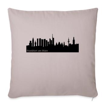 Frankfurt Skyline - Sofakissenbezug 45 x 45 cm - helles Taupe - Vorne