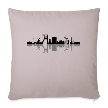 Skyline - Oberhausen - Sofakissenbezug 45 x 45 cm - helles Taupe - Vorne