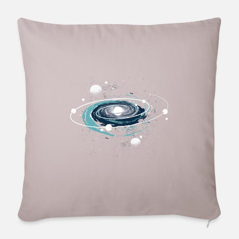 Planeten - Sofakissenbezug 45 x 45 cm - helles Taupe