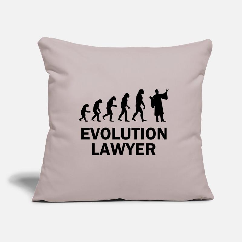 Avocat Evolution Primates Cour Robe d’avocat Housse de coussin décorative 45 x 45 cm