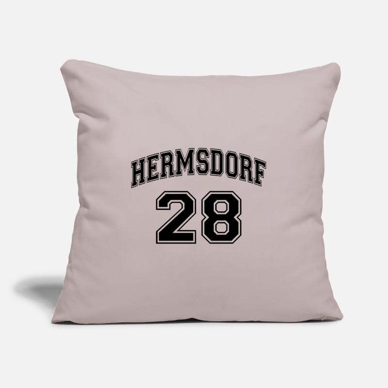 HERMSDORF 28 Nostalgia Design Berlin District Zip Code Sofa pillowcase 17,3'' x 17,3'' (45 x 45 cm)