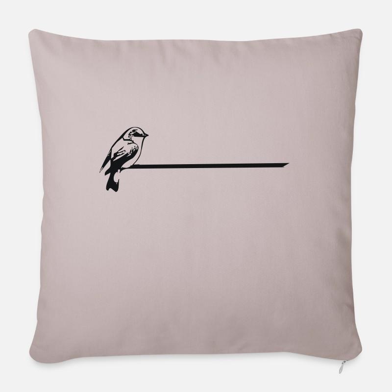 Spatz - Sofakissenbezug 45 x 45 cm - helles Taupe