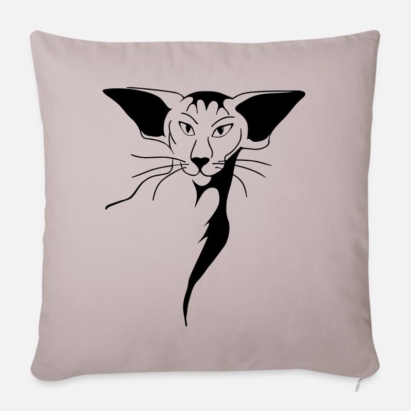 Le look - Housse de coussin décorative 45 x 45 cm - taupe clair