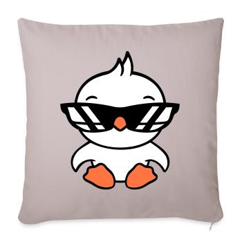 Bird Sunglasses Cool Black Glasses Coolness - Sofa pillowcase 17,3'' x 17,3'' (45 x 45 cm) - light taupe - Front