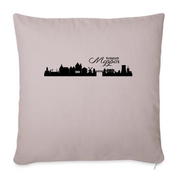Meppener Skyline - Sofakissenbezug 45 x 45 cm - helles Taupe - Vorne