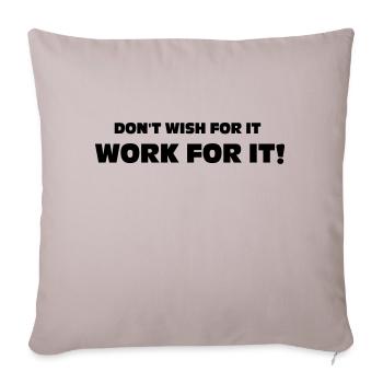 Fitness - Housse de coussin décorative 45 x 45 cm - taupe clair - Devant