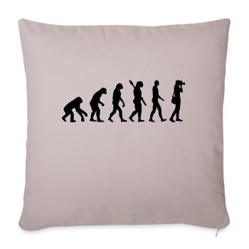 Evolution Photographer - Sofa pillowcase 17,3'' x 17,3'' (45 x 45 cm) - light taupe - Front