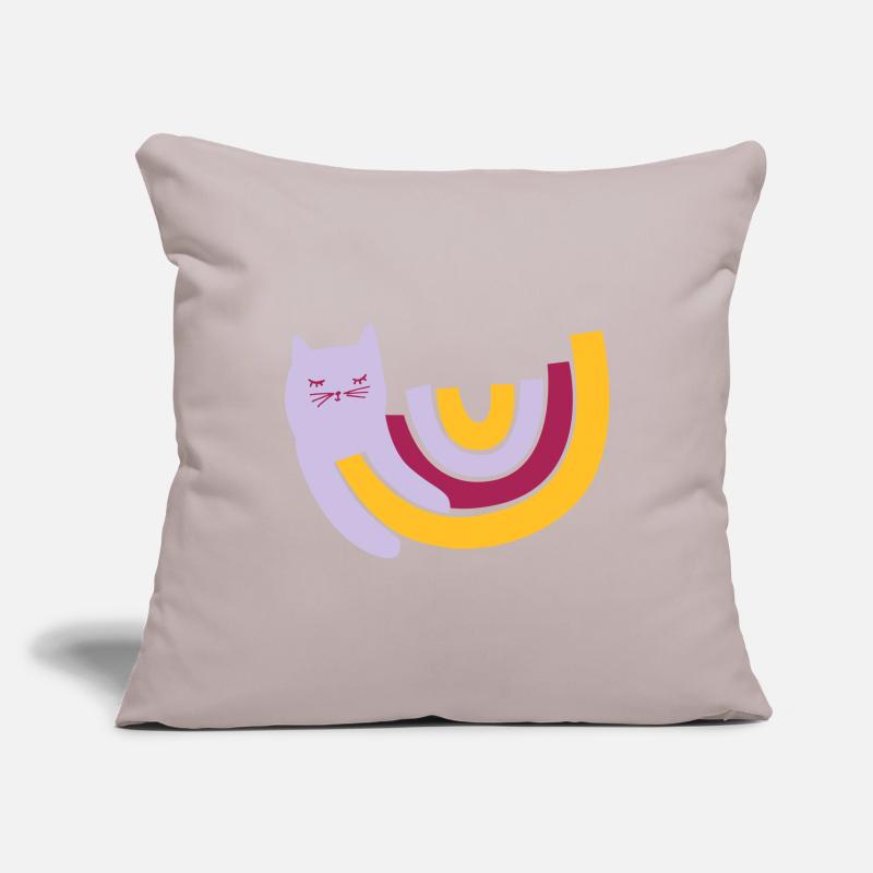 süsse Regenbogen Katze Sofakissenbezug 45 x 45 cm