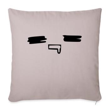 kawaii_face_10 - Sofakissenbezug 45 x 45 cm - helles Taupe - Vorne