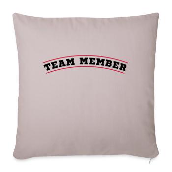 team member design - Sofa pillowcase 17,3'' x 17,3'' (45 x 45 cm) - light taupe - Front