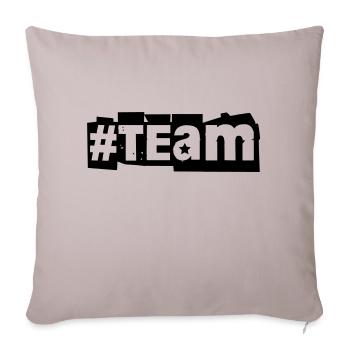 #team équipe des collègues du groupe d’équipe JGA - Housse de coussin décorative 45 x 45 cm - taupe clair - Devant