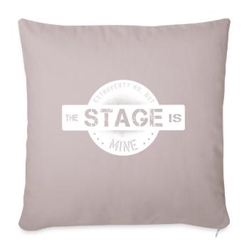 Centre extraverti - Housse de coussin décorative 45 x 45 cm - taupe clair - Devant