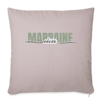 Dear Godmother - Godmother Gift - Sofa pillowcase 17,3'' x 17,3'' (45 x 45 cm) - light taupe - Front