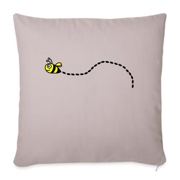 Bee - Sofa pillowcase 17,3'' x 17,3'' (45 x 45 cm) - light taupe - Front