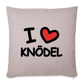 I Love Dumplings - Sofa pillowcase 17,3'' x 17,3'' (45 x 45 cm) - light taupe - Front