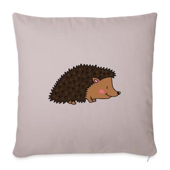 hedgehog igel herbst sonic garten winter stacheln - Sofakissenbezug 45 x 45 cm - helles Taupe - Vorne