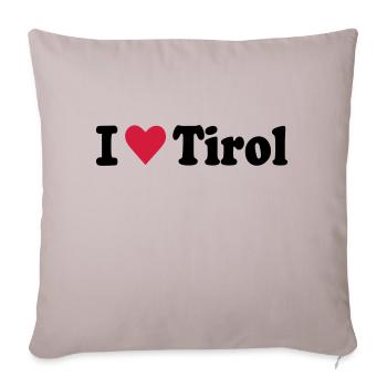Tirol - Sofakissenbezug 45 x 45 cm - helles Taupe - Vorne