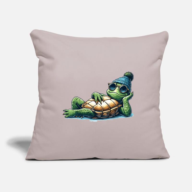 Chill Toad Turtle Cool Chill Gift Sofa pillowcase 17,3'' x 17,3'' (45 x 45 cm)