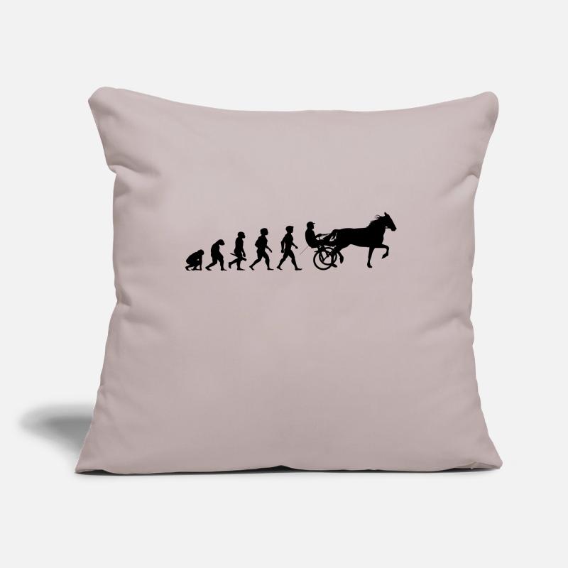 Evolution trot racing chevaux de course de chevaux Housse de coussin décorative 45 x 45 cm