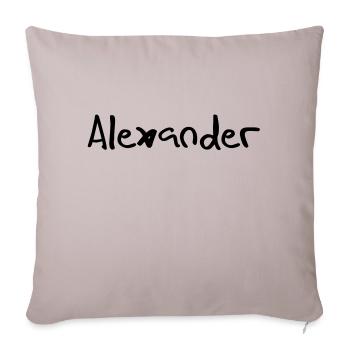 Alexander - Housse de coussin décorative 45 x 45 cm - taupe clair - Devant