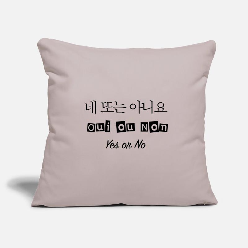 네 또는 아니요 - Ja oder Nein - Ja oder Nein Sofakissenbezug 45 x 45 cm