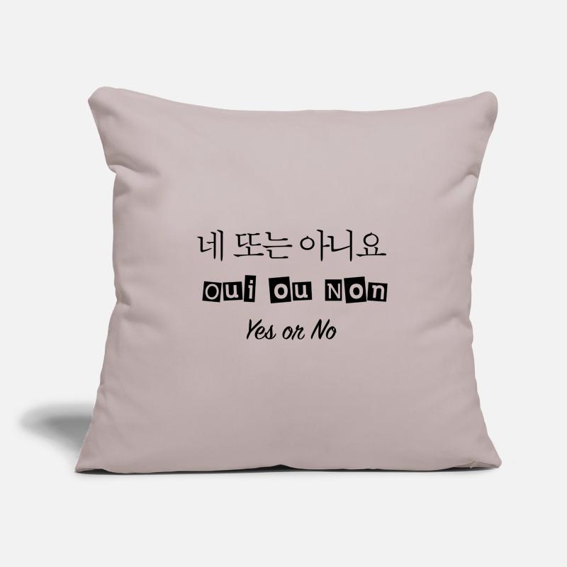 네 또는 아니요 - Ja oder Nein - Ja oder Nein Sofakissenbezug 45 x 45 cm
