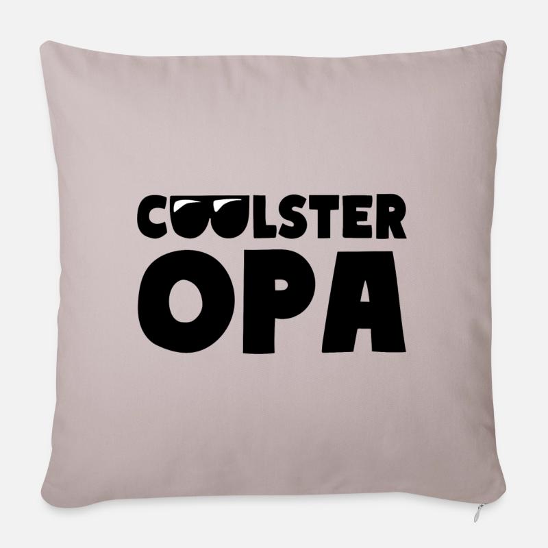 COOLSTER OPA - Sofakissenbezug 45 x 45 cm - helles Taupe