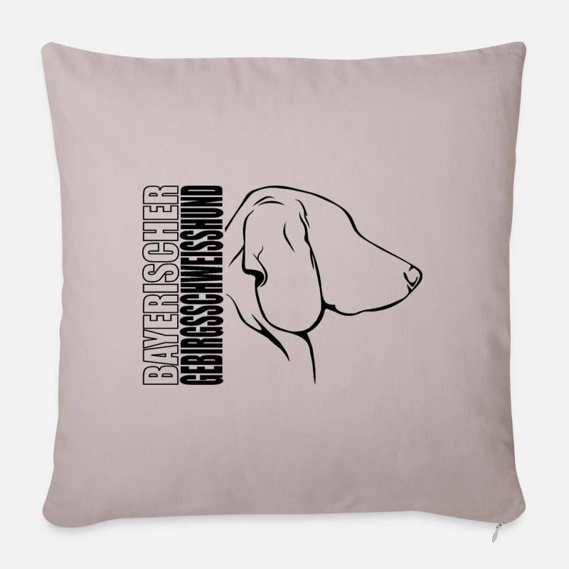 BAYERISCHER GEBIRGSSCHWEISSHUND Profil Hunde Hund - Sofakissenbezug 45 x 45 cm - helles Taupe