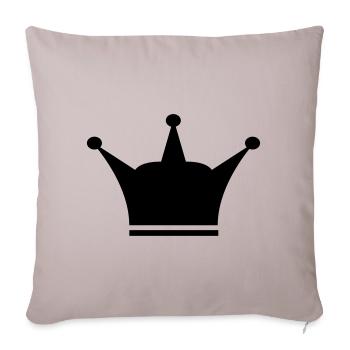 Couronne pour la fête des pères - Housse de coussin décorative 45 x 45 cm - taupe clair - Devant