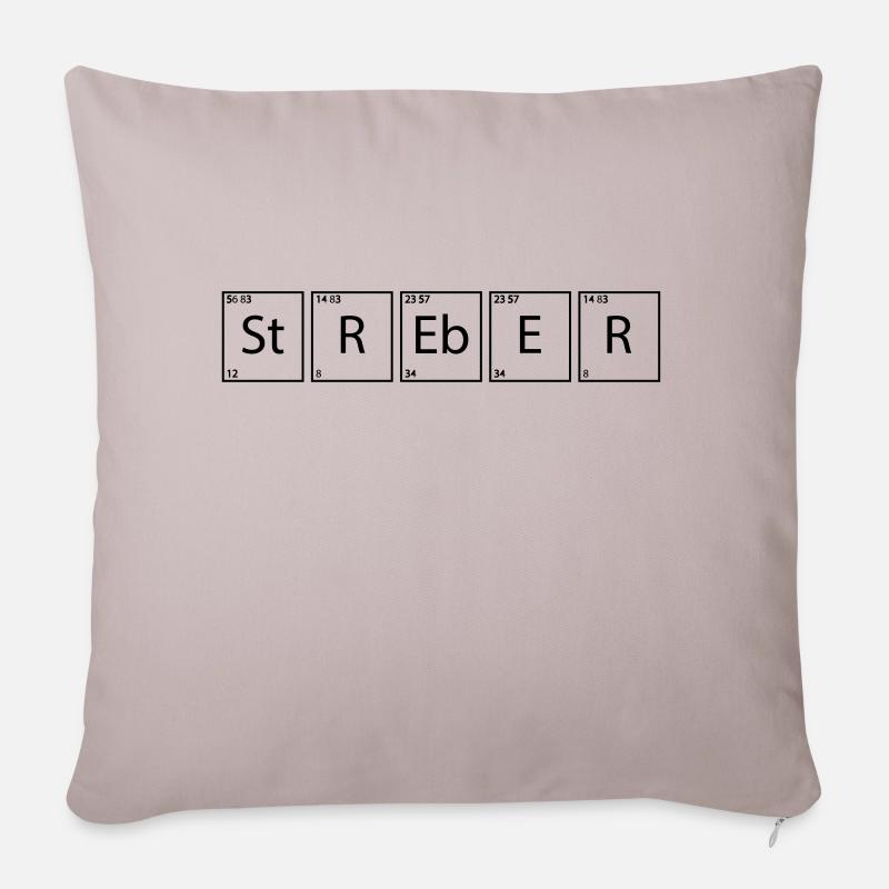 streber - Sofakissenbezug 45 x 45 cm - helles Taupe