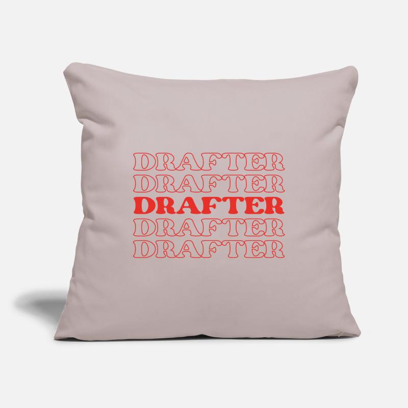 Drafter Draftsperson Designer Planner Draftsman Sofa pillowcase 17,3'' x 17,3'' (45 x 45 cm)