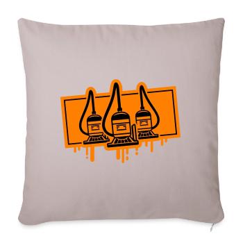 Vacuum Cleaner Icon - Sofa pillowcase 17,3'' x 17,3'' (45 x 45 cm) - light taupe - Front