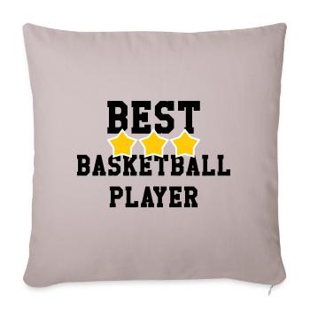 World's Best Basketball Player – Sports Champion - Sofa pillowcase 17,3'' x 17,3'' (45 x 45 cm) - light taupe - Front