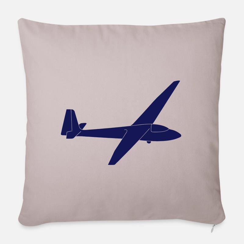 Segelflugzeug Ka6 e - Sofakissenbezug 45 x 45 cm - helles Taupe