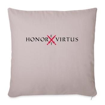 Honor Virtus 2 - Sofakissenbezug 45 x 45 cm - helles Taupe - Vorne