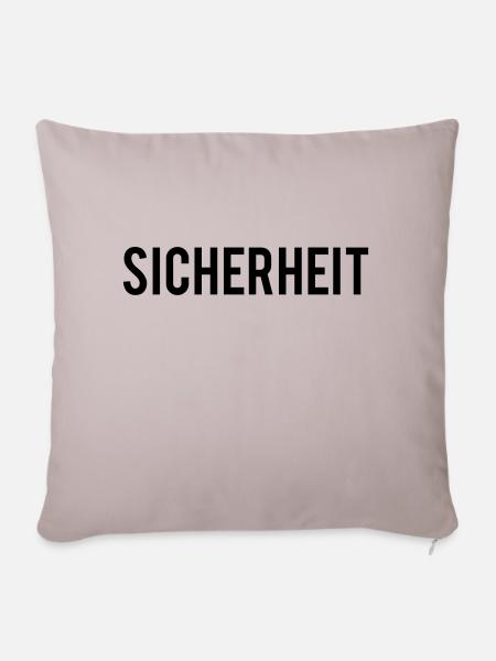 sicherheit - Sofakissenbezug 45 x 45 cm - helles Taupe