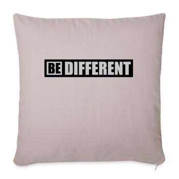 Be different Logo Design - Sofa pillowcase 17,3'' x 17,3'' (45 x 45 cm) - light taupe - Front