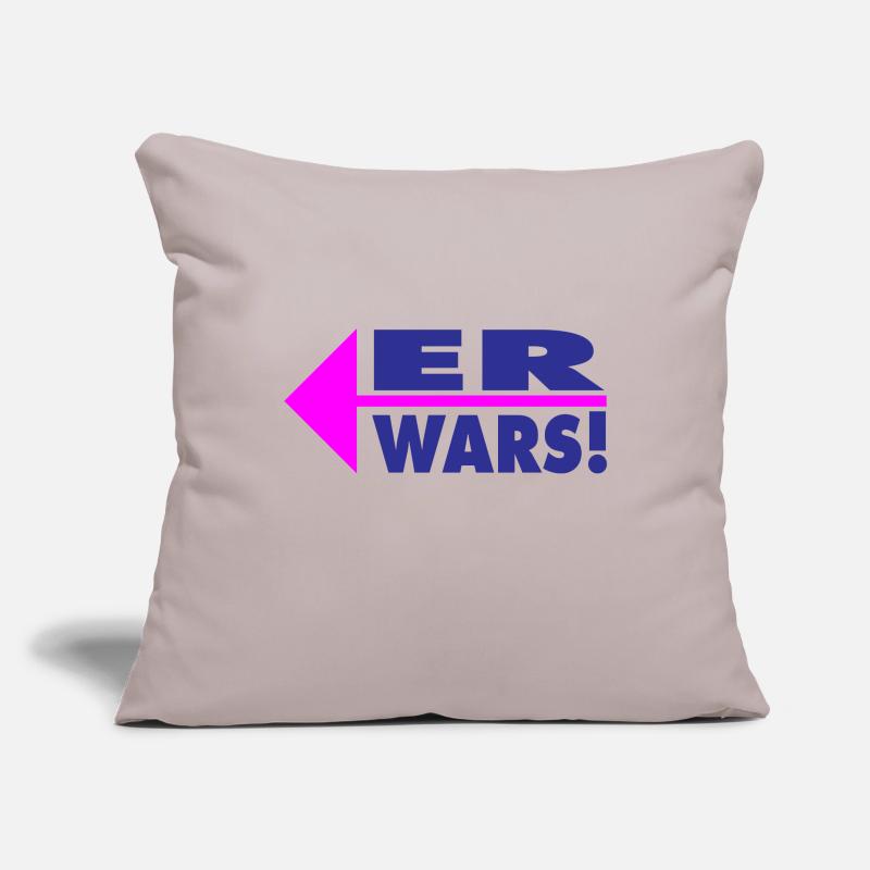 Er wars! Partner- oder Partyshirt Sofakissenbezug 45 x 45 cm