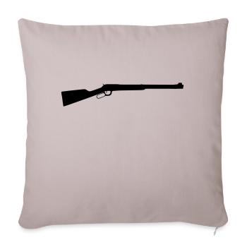 lever action rifle - Housse de coussin décorative 45 x 45 cm - taupe clair - Devant